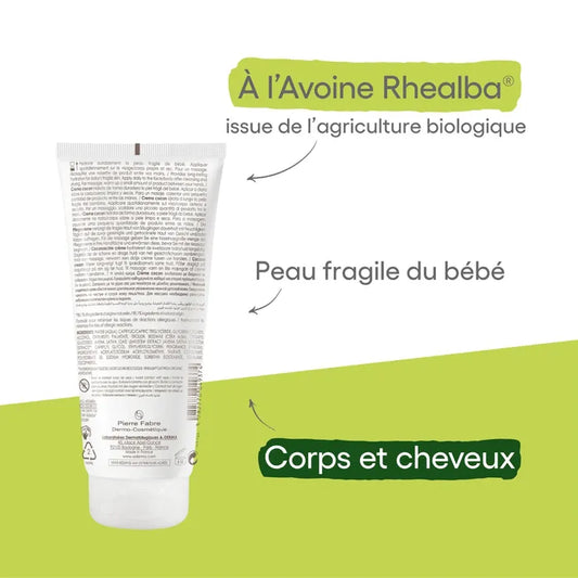 A-derma PRIMALBA - Crème Cocon Bébé Hydratation 24H - Visage et Corps - Peaux Fragiles, 200ml