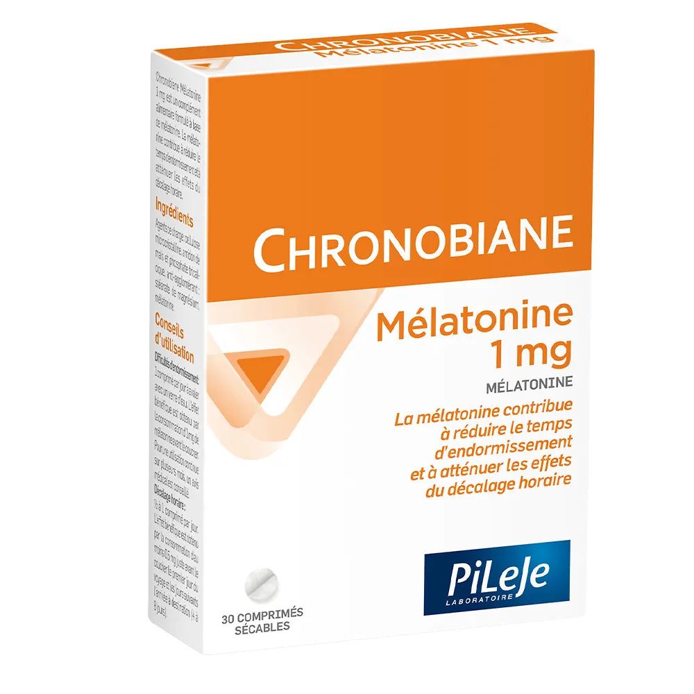 PILEJE Chronobiane Mélatonine 1 mg – 30 Comprimés