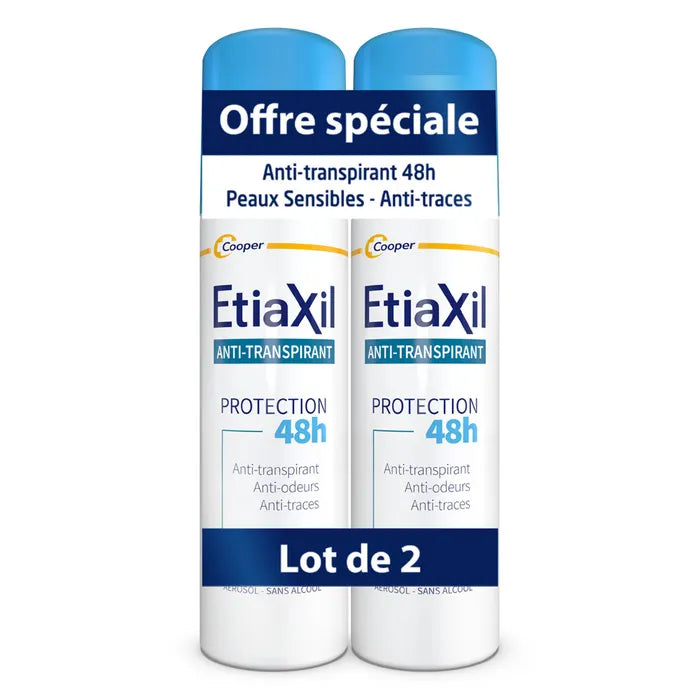 ETIAXIL – Déodorant Anti-Transpirant Aérosol 48h