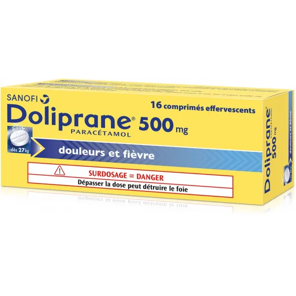 DOLIPRANE 500mg comprimé effervescent