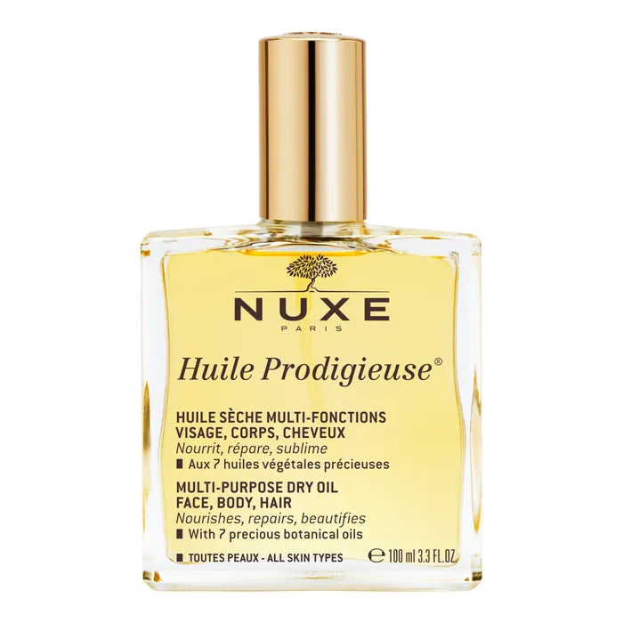 Nuxe HUILE PRODIGIEUSE – Huile Sèche Multi-Fonctions - Tous Types de Peaux, 100ml