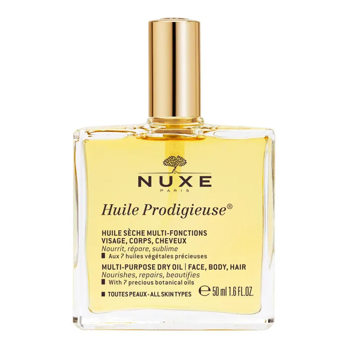 Nuxe HUILE PRODIGIEUSE - Huile Sèche Multi-Fonctions - Tous Types de Peaux, 50ml