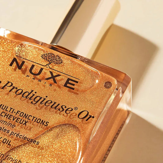 Nuxe HUILE PRODIGIEUSE OR - Huile Sèche Multi-Fonctions - Tous Types de Peaux, 100ml
