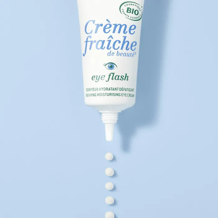 Nuxe CRÈME FRAÎCHE DE BEAUTÉ - Eye Flash - Soin Yeux Hydratant Défatigant Bio - Tous Types de Peaux, 15ml