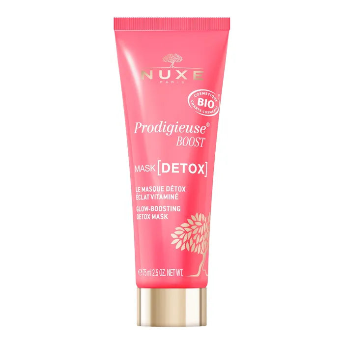 Nuxe PRODIGIEUSE BOOST - Le Masque Détox Éclat Vitaminé Bio - Visage - Tous Types de Peaux, 75ml