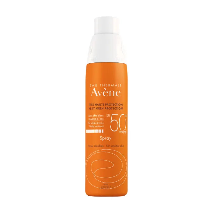 Avène SOLAIRE - Spray SPF50+ - Visage et Corps - Peaux Sensibles, 200ml