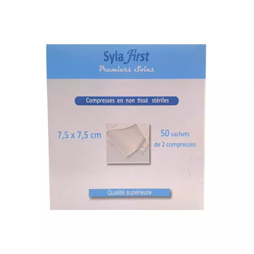 Sterile Non-Woven Compress 7.5 x 7.5 cm