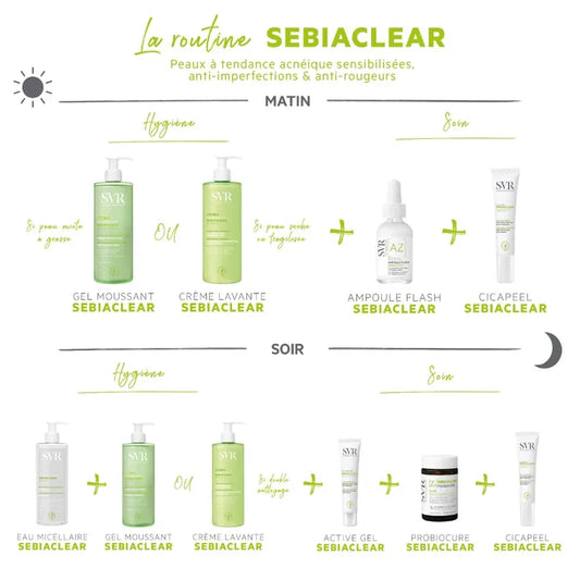 SVR SEBIACLEAR - Cicapeel Gel Actif Ciblé Stop Boutons 24h Anti-Marques - Visage - Peaux Sensibles à Tendance Acnéique, 15ml