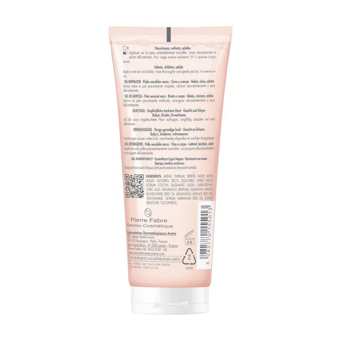 Avène XERACALM NUTRITION - Gel Nettoyant - Visage et Corps - Peaux Sensibles et Sèches, 100ml