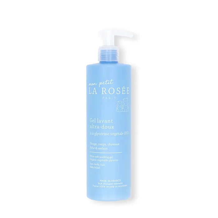 La Rosée MON PETIT - Gel Lavant Ultra-Doux Bébé et Enfant Bio - Visage, Corps et Cheveux - Peaux Sensibles, 400ml