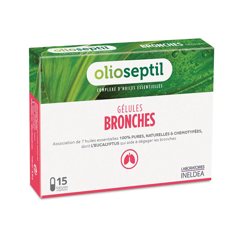 Olioseptil Bronches – 15 vegetable capsules