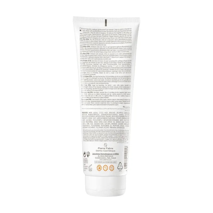 A-derma PROTECT KIDS - Lait Solaire Enfant Très Haute Protection SPF50+ - Visage et Corps - Peaux Fragiles, 250ml