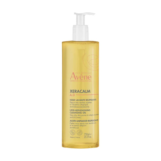 Avène XERACALM A.D - Huile Lavante Relipidante - Visage et Corps - Peaux Très Sèches à Tendance Atopique, 750ml
