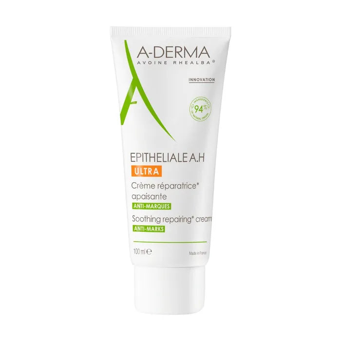 A-derma EPITHELIALE A.H ULTRA - Crème Réparatrice Apaisante Anti-Marques - Visage et Corps - Peaux Fragilisées, 100ml