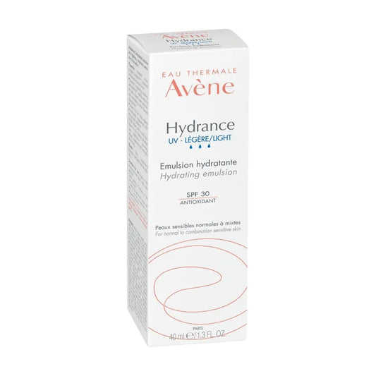 Avène HYDRANCE UV - Émulsion Hydratante Légère SPF30 - Visage - Peaux Normales à Mixtes, 40ml
