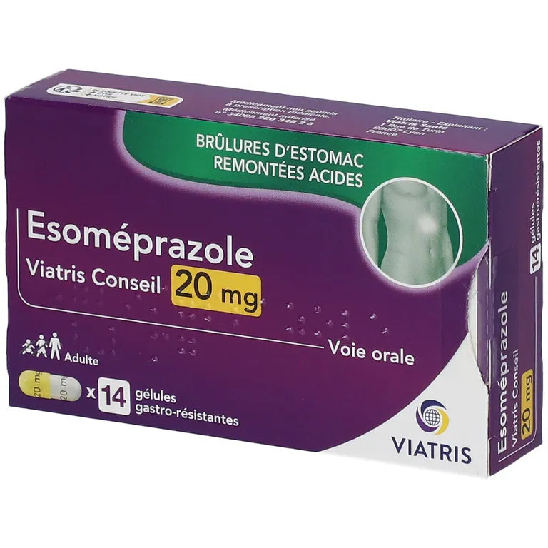 ESOMEPRAZOLE VIATRIS 20 mg – 14 comprimés