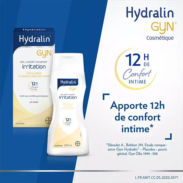 Hydralin Gyn Irritation – Gel Lavant Calmant – Équilibre Intime – 200 ml