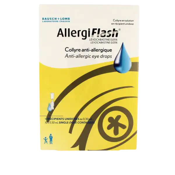 ALLERGIFLASH 0,05 % – Collyre en Solution – Récipient Unidose