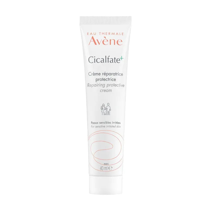 Avène CICALFATE+ - Crème Réparatrice Protectrice - Visage et Corps - Peaux Sensibles Irritées, 40ml