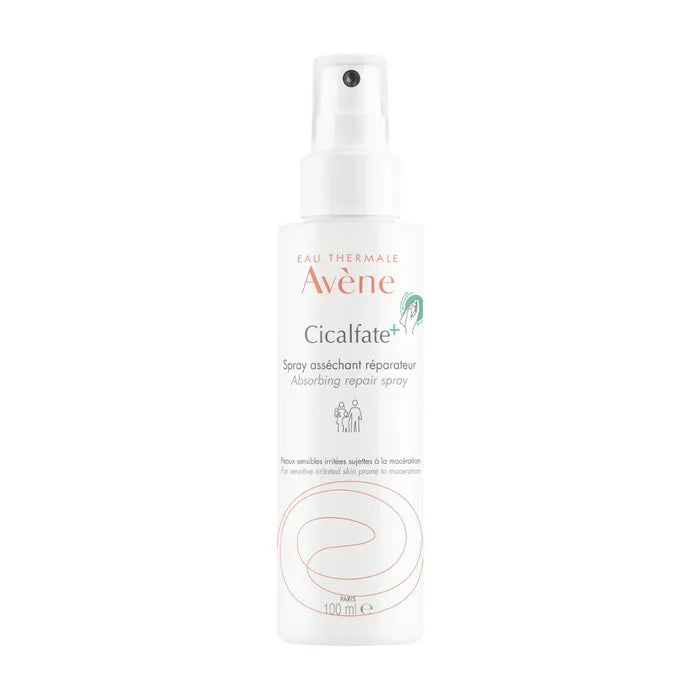 CICALFATE+ - Spray Asséchant Réparateur - Visage et Corps - Peaux Sensibles Irritées, 100ml