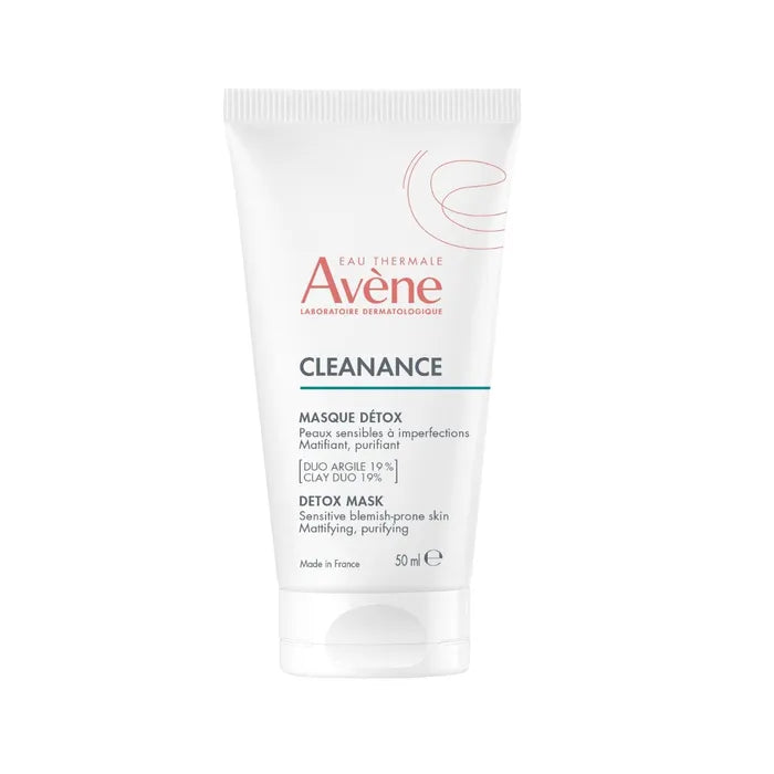 Avène CLEANANCE - Masque Détox Matifiant et Purifiant - Visage - Peaux Sensibles à Imperfections, 50ml