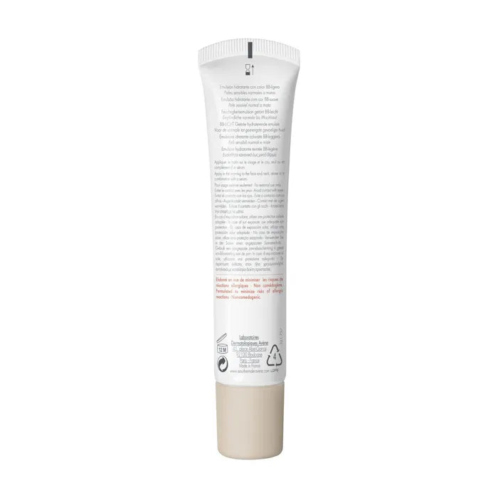 Avène HYDRANCE BB - Émulsion Hydratante Teintée Légère BB Lumière Radiance SPF30 - Visage - Peaux Normales à Mixtes, 40ml