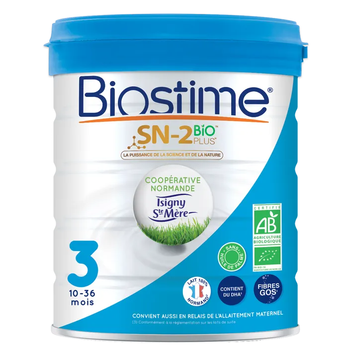 Biostime Lait en Poudre 3ème Âge SN-2 Bio Plus - De 12 mois à 36 mois, 800g