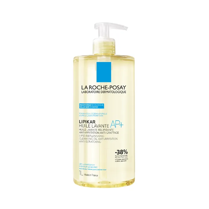 Wishlist La Roche-Posay LIPIKAR AP+ - Huile Lavante Peaux Tendance Eczema Atopique, 1L