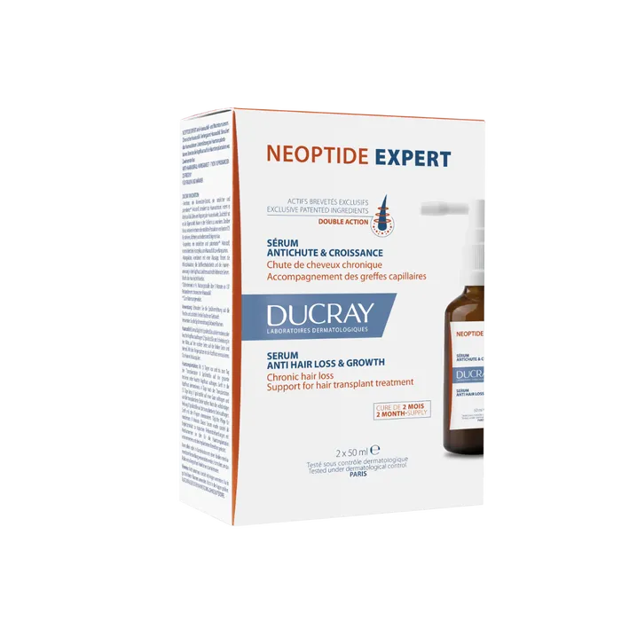 Ducray NEOPTIDE EXPERT - Anti-Hair Loss and Growth Serum, 2x50ml