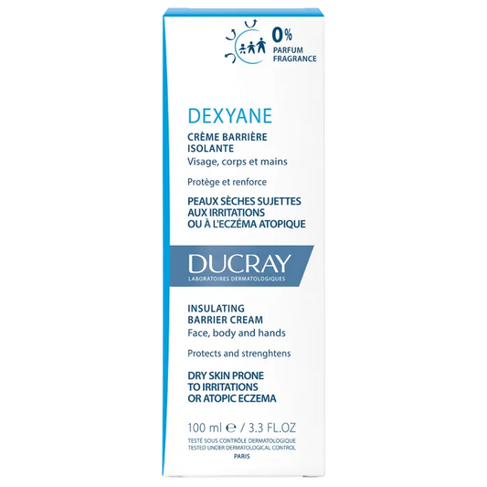 Ducray DEXYANE - Crème Barrière Isolante - Visage, Corps, Mains - Peaux Sujettes aux Irritations ou à l'Eczéma Atopique, 100ml