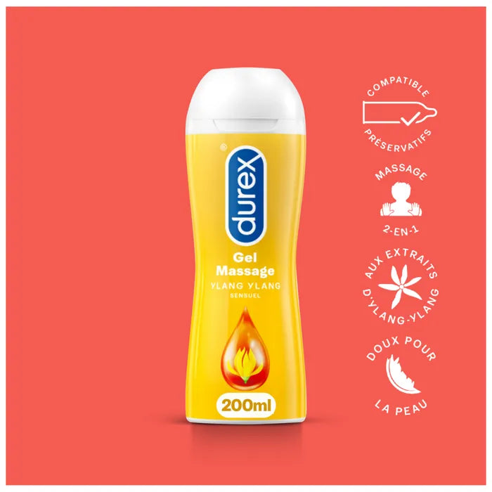 Durex Gel Massage Sensuel Ylang Ylang, 200ml
