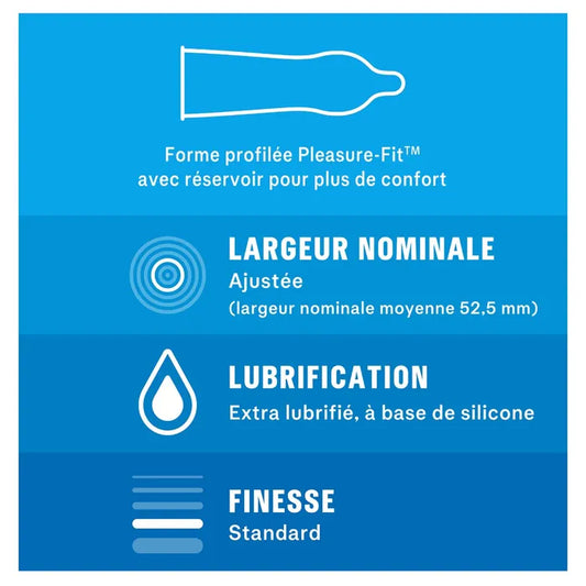 Durex LOVE - Préservatifs Lubrifiés, 6 Unités