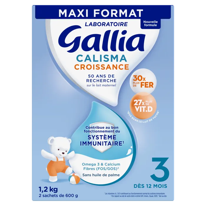 Gallia CALISMA - Lait de Croissance 3ème Âge - Dès 12 mois, 1.2kg