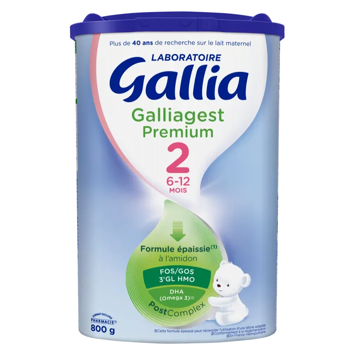 Gallia GALLIAGEST PREMIUM - Lait en Poudre 2ème Âge - De 6 à 12 mois, 800g