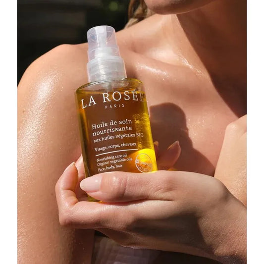 La Rosée Huile de Soin Nourrissante aux Huiles Végétales Bio - Visage, Corps et Cheveux - Tous Types de Peaux, 100ml