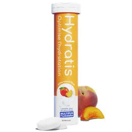 Hydratis – Hydratation Saveur Pêche – 20 Pastilles Effervescentes