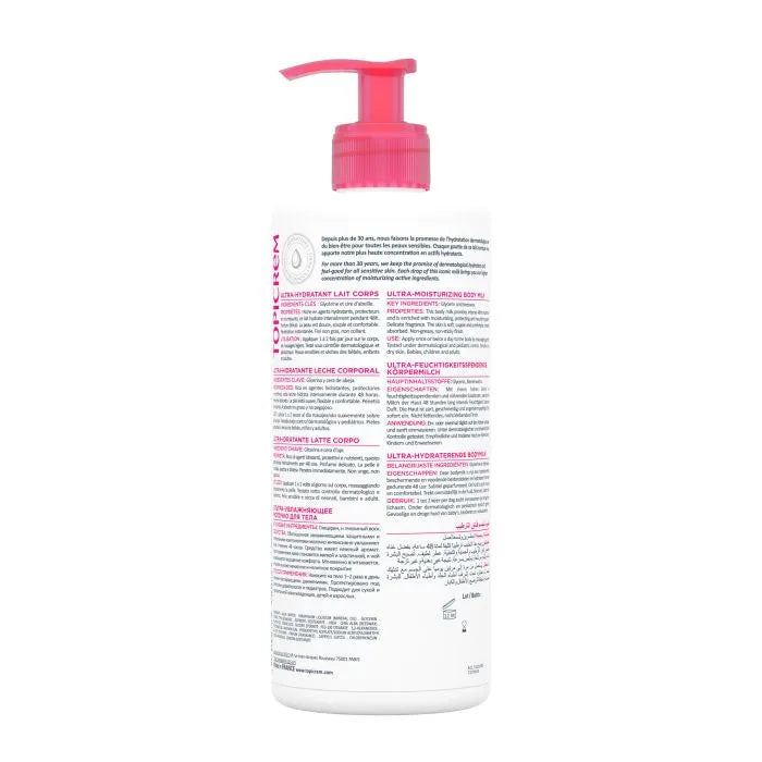 Topicrem ULTRA-HYDRATANT - Lait Corps - Peaux Sensibles et Sèches, 500ml