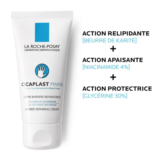 La Roche-Posay CICAPLAST MAINS - Crème Barrière Réparatrice, 50ml