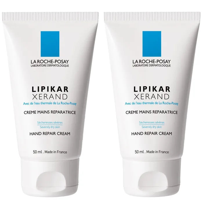La Roche-Posay LIPIKAR XERAND - Crème Réparatrice Pour les Mains, 2x50ml