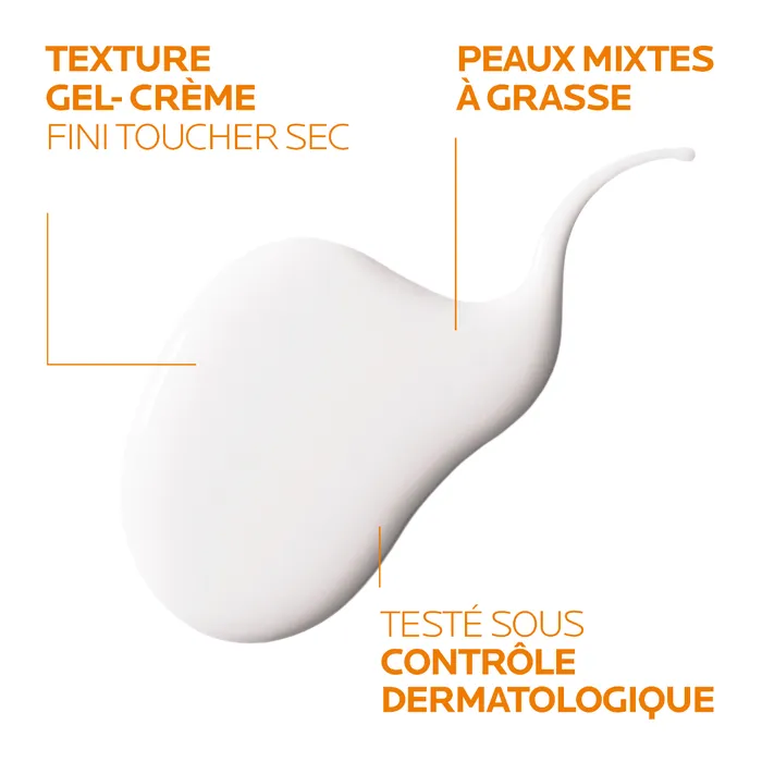 La Roche-Posay ANTHELIOS UVMUNE 400 - SPF50+ Crème Solaire Visage en Gel-Crème Anti-Brillance Sans Parfum, 50ml