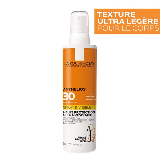 La Roche-Posay ANTHELIOS - SPF30 Spray Solaire Invisible Corps, 200ml
