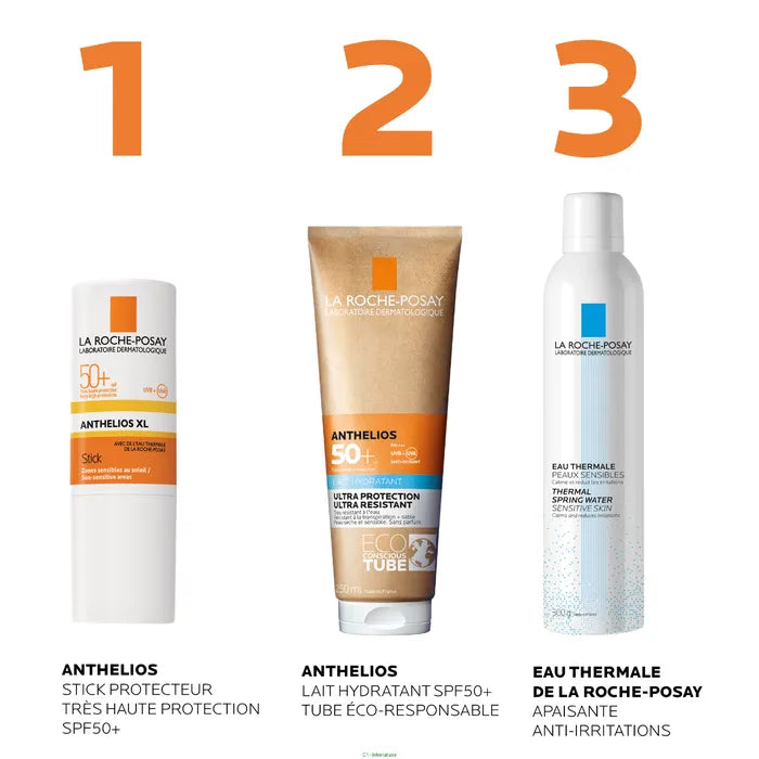 La Roche-Posay ANTHELIOS XL - SPF50+ Stick Protection Solaire, Zones Sensibles, 9g