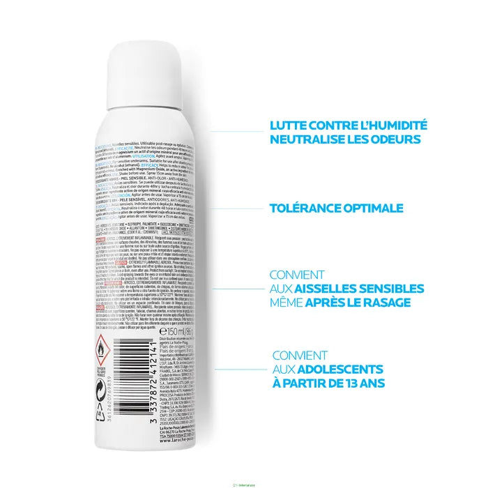 La Roche-Posay DÉODORANT - Déodorant Peaux Sensibles 48H Spray Lot, 2x150ml