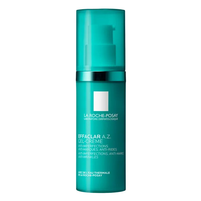 La Roche-Posay EFFACLAR A.Z. - Gel-Crème Anti-Imperfections, Anti-Marques, Anti-Rides - Peaux grasses tendance acnéique, 40ml