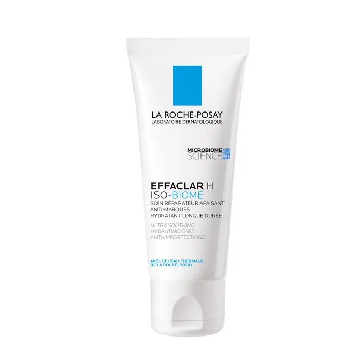 La Roche-Posay EFFACLAR H ISO-BIOME - Soin Réparateur Apaisant Anti-Marques Hydratant Longue Durée - Peaux Acnéiques, 40ml