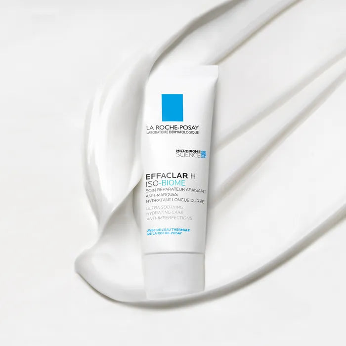 La Roche-Posay EFFACLAR H ISO-BIOME - Soin Réparateur Apaisant Anti-Marques Hydratant Longue Durée - Peaux Acnéiques, 40ml