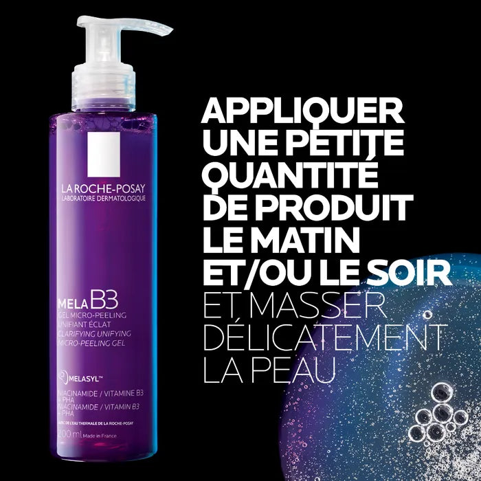 La Roche-Posay MELA B3 - Gel Micro-peeling Unifiant Eclat Visage, 200ml