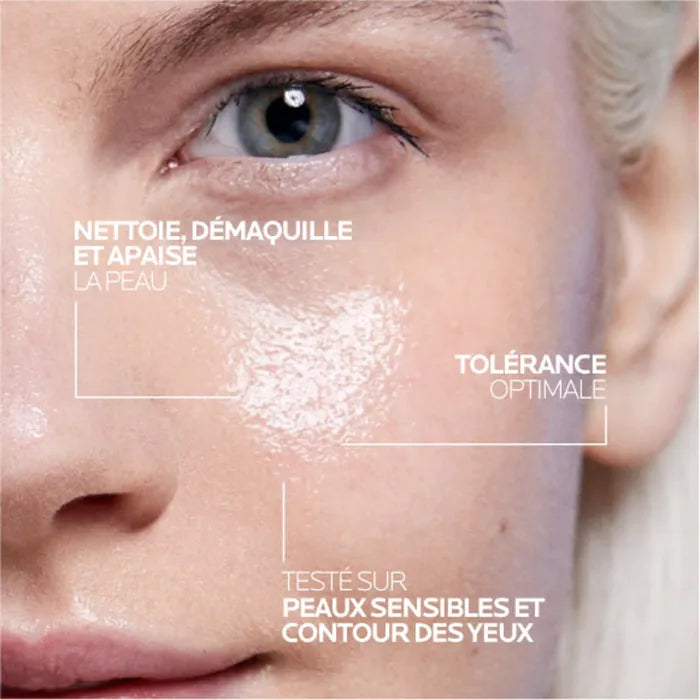 La Roche-Posay TOLERIANE - Eau Micellaire Démaquillante Nettoyante - Peaux Sensibles, Visage Yeux, 400ml