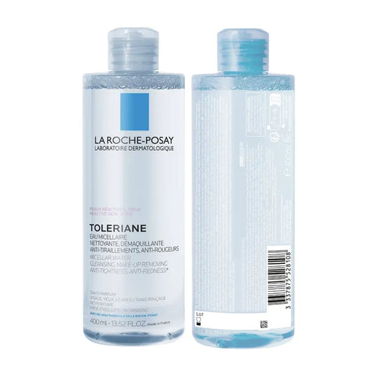 La Roche-Posay TOLERIANE - Eau Micellaire Démaquillante Nettoyante - Peaux réactives - Visage Yeux, 400ml