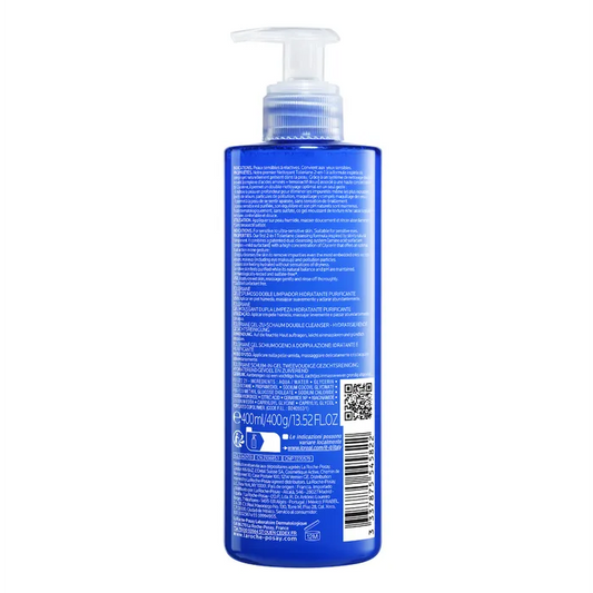La Roche-Posay TOLERIANE - Gel Moussant Nettoyant Purifiant Apaisant - Visage - Peaux Sensibles à Réactives, 400ml